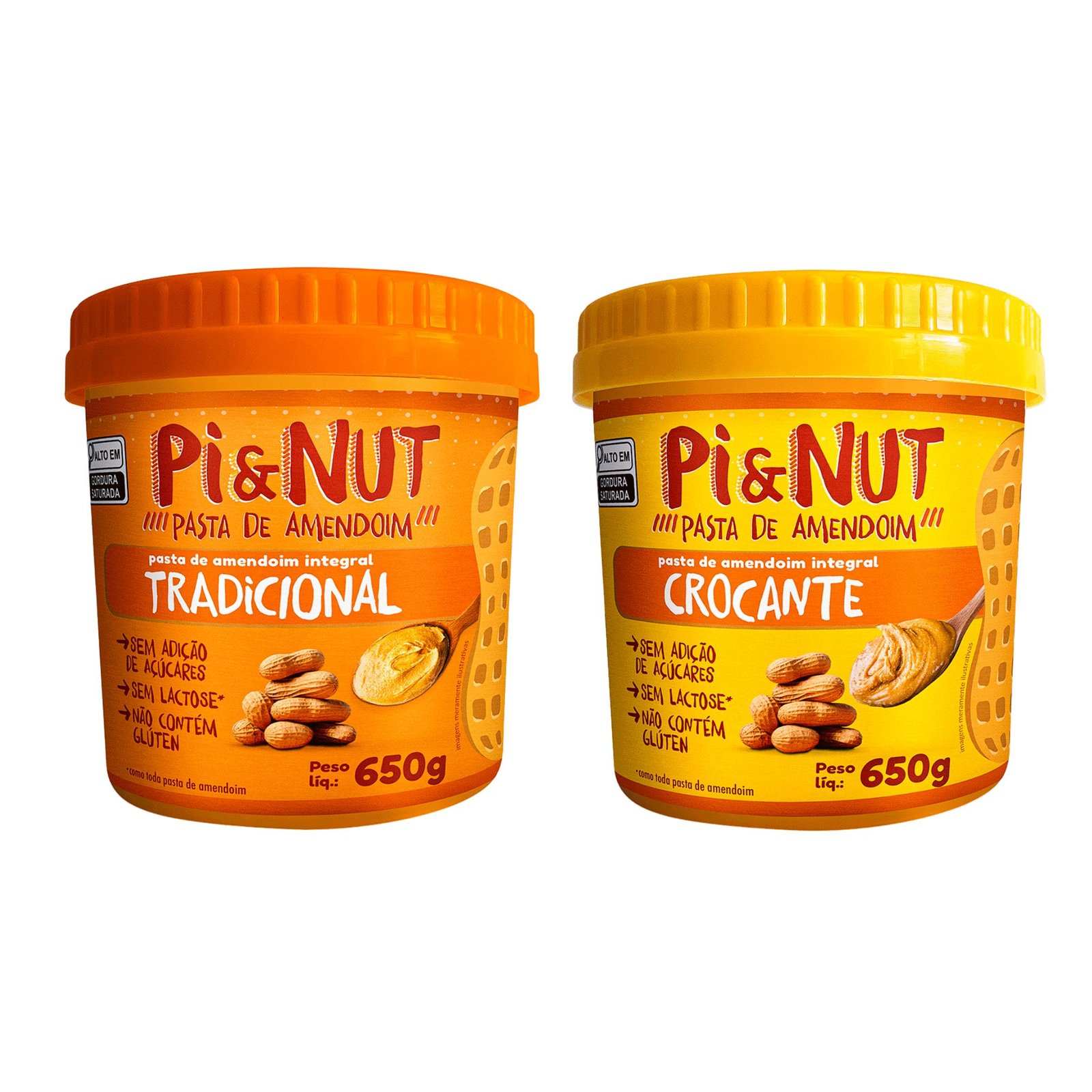 Pasta de Amendoim Pi&NUT Tradicional e Crocante