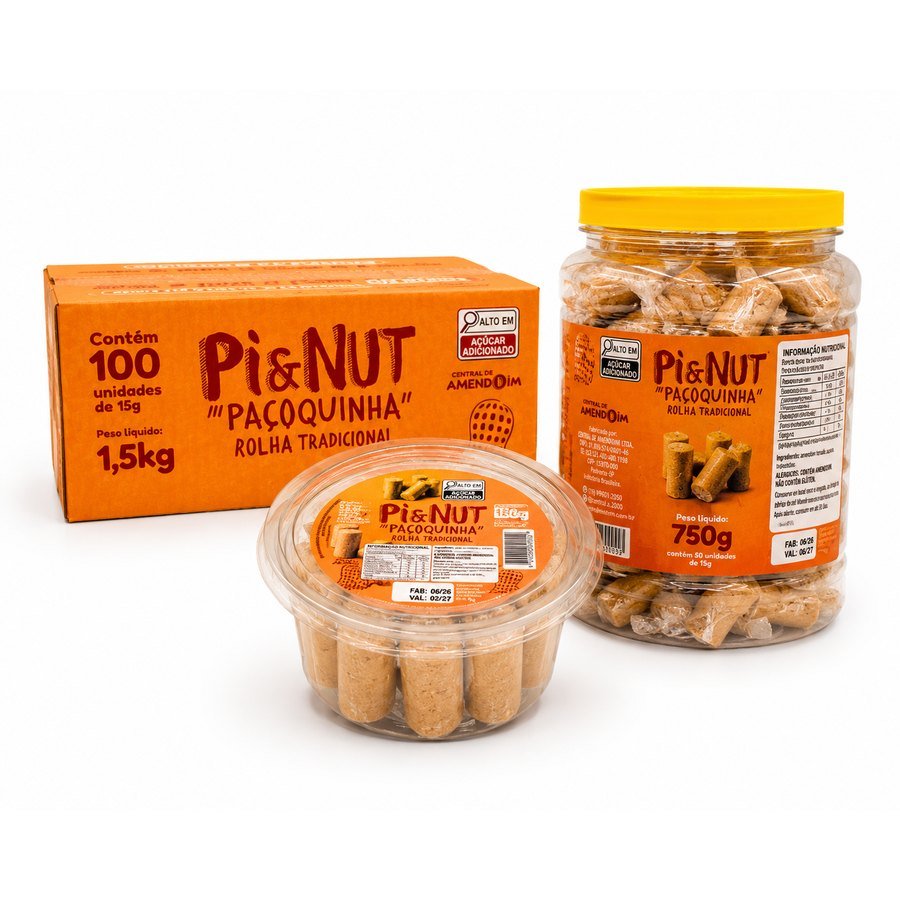 Paçoquinha Rolha Pi&NUT